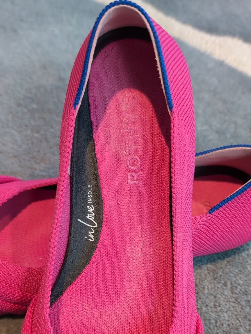 Rothy's Pink Knotted Pointed-Toe Flats - Picture 3 of 6